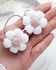 ozdoby do włosów dla dzieci Gumka do włosów dla dziewczynki kwiatek biały LUNA GL09 1