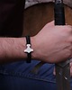 biżuteria męska Bransoletka runiczna z Młotem Thora, skórzana bransoletka wikinga Mjolnir 7