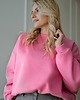 bluza bez kaptura damska Bluza Basic oversize różowa 3