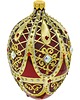 ozdoby choinkowe Bombka choinkowa: Ekskluzywne jajo Faberge: bordowe 1