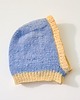 czapki damskie Balaclava Alpaka & Merino, baby blue & butter yellow 1