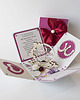 kartki scrapbooking 40 rocznica ślubu, rubinowe gody, exploding box, kartka 3d 2