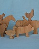 klocki i zabawki drewniane Drewniana krowa 1