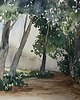 obrazy WYPRZEDAŻ OBRAZÓW! Akwarela Las oryginalny obraz 300g A5 21x15 cm 1