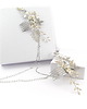Ślubne ozdoby do włosów Flora - modułowy grzebień ślubny - 2 cz silver 9