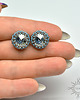 kolczyki swarovski Blue Shade II, kolczyki z kryształami Swarovskiego, beading 3