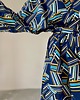 szlafroki damskie Szlafrok narzutka kimono w paski 5