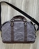 torby podróżne Torba podróżna szaro-brązowa ze skóry i bawełny woskowanej Vintage. 1