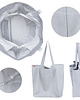 torby XXL Big Lazy bag torba jasnoszara na zamek / vegan 1