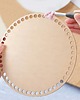 dekoracje świąteczne Baza do Koszyka Spód DNO Koło Okrąg 20cm Boże Narodzenie Makrama Decoupage 4