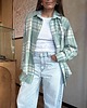 koszule damskie  Koszula Calm oversize mint krata 9