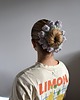 gumki do włosów Wełniana tulipankowa scrunchie 2