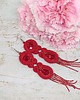 kolczyki soutache Czerwone kolczyki sutasz - kolekcja Glamour 2