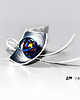 kolczyki wire wrapping Srebrne kolczyki z tytanem TITAN CRUSH 5