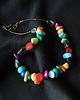korale Boho style naszyjnik bajecznie kolorowy Optymistyczny prezent  handmade 4