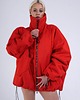 kurtki damskie Kurtka typu bomber oversize red 7