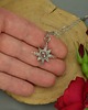 wisiory Mały wisiorek róża wiatrów kryształ górski wire wrapping 3