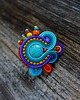 pierścionki - różne Bajkowy pierścionek soutache 1