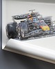 plakaty Plakat Tory wyścigowe - Max Verstappen RB21 2