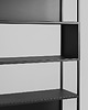 regały i półki Metalowy regał HYLLER SIDE 150x180 - czarny loftowy 4