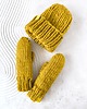 rękawiczki damskie WOOLY wełniane rękawiczki z wełny i alpaki miodowe 2