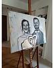 Ślub - inne Portret ślubny na zamówienie, malowany ze zdjęć kupującego - 70x100 cm 8