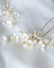 Ślubne ozdoby do włosów ELDERFLOWER złote kokówki  ślubne z delikatnymi kwiatami 3