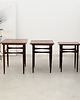 stoliki kawowe Komplet trzech stolików, lata 60, duński design, produkcja: Dania 2