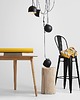 lampy wiszące Lampa wisząca pająk Popo 4 klosze - czarna 2