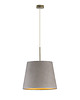 lampy wiszące Granatowa lampa wisząca do salonu SARI VELUR z welurowym kloszem 3