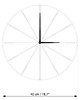 zegary Drewniany zegar  średnica 40 lub 50 cm, orzech 4