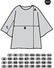 t-shirt damskie Bawełniana bluzka z pomarańczami o luźnym kroju z rękawem 3/4 5