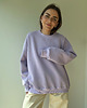 bluza bez kaptura damska Bluza Cheer long lavender 5