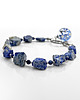 bransoletki z kamieni naturalnych Bransoletka lapis lazuli & niezapominajki 1