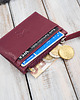 pokrowce i etui - organizery Etui na karty z kieszonką na suwak ochrona RFID eleganckie czerwone AY-17-RD 4