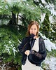 kardigany damskie Sweter kardigan czarny z balonowymi rękawami 4