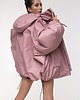 kurtki damskie Kurtka bomber hoodie oversize dusty pink 3