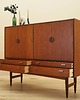 komody Highboard tekowy, duński design, lata 60, produkcja: Dania 2