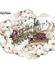 naklejki ścienne do pokoju dziecka Lokomotywa parowa / Industrial Evolution 1