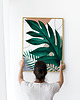 plakaty Plakat Roślinnie boho liście 2