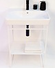 dodatki - łazienka - różne Konsola łazienkowa Stelaż pod umywalkę Czarna konsola umywalkowa MOLO 60 6