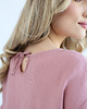 sukienki mini damskie Lniana Sukienka DAISY DUSTY PINK 3