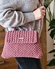 torby na ramię Elegancka torebka - kuferek - brudny róż 3