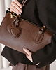 torby na ramię PERFECT BAG - skórzana torebka - brąz klasyczny 2