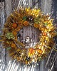 wianki Wianek w jesiennych barwach,dekoracja z wiewiórką, #J7, 45 cm 6