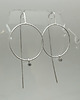 kolczyki wire wrapping Srebrne kolczyki koła 2