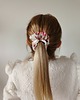 gumki do włosów Satynowa gumka satynowa scrunchie owijka frotka orientalny róż MIDI 1