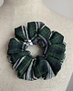 gumki do włosów Scrunchie Green Check 2