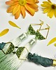 bransoletki - inne Vasaros - zielona, bransoletka, beading 3