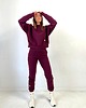 komplety damskie Sempre Tu / burgundowy komplet dresowy 3